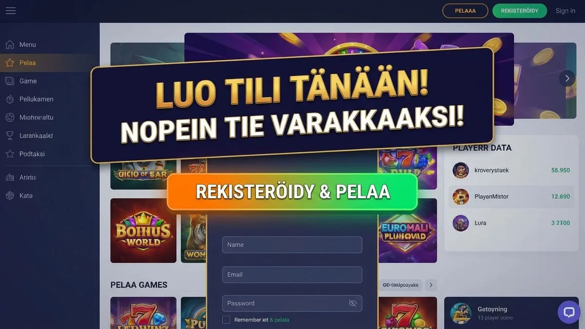Rekisteröidy bonuksella